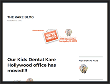 Tablet Screenshot of blog.kidsdentalkare.com